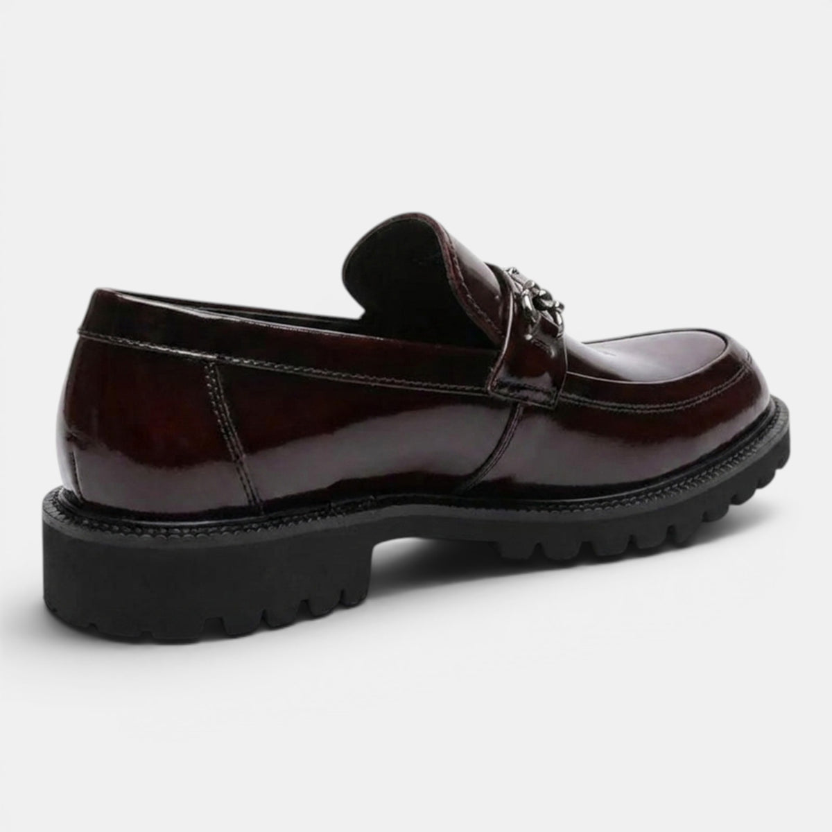 Mocassins pour homme à mors avec design à enfiler et semelle épaisse