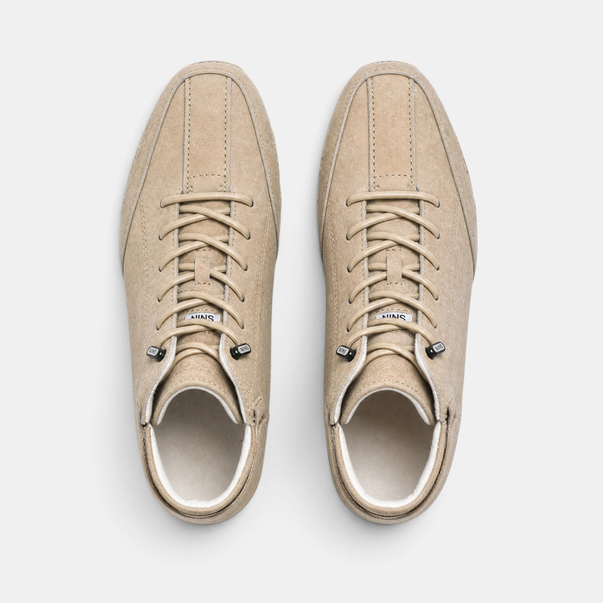 Bottines montantes pour homme à lacets et bout rond