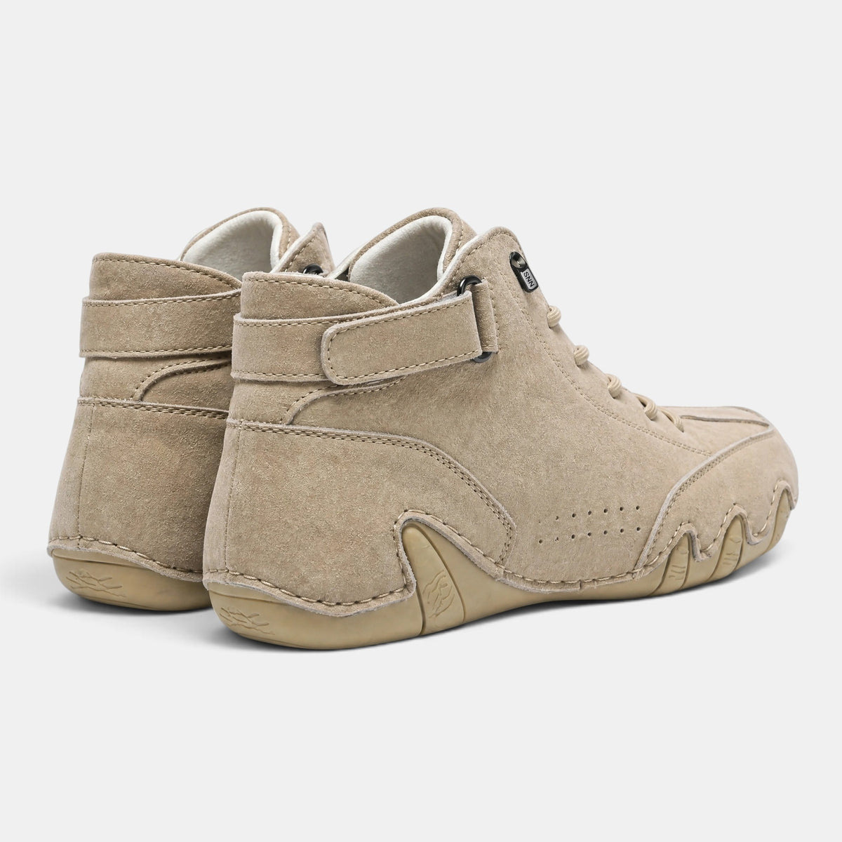 Bottines montantes pour homme à lacets et bout rond