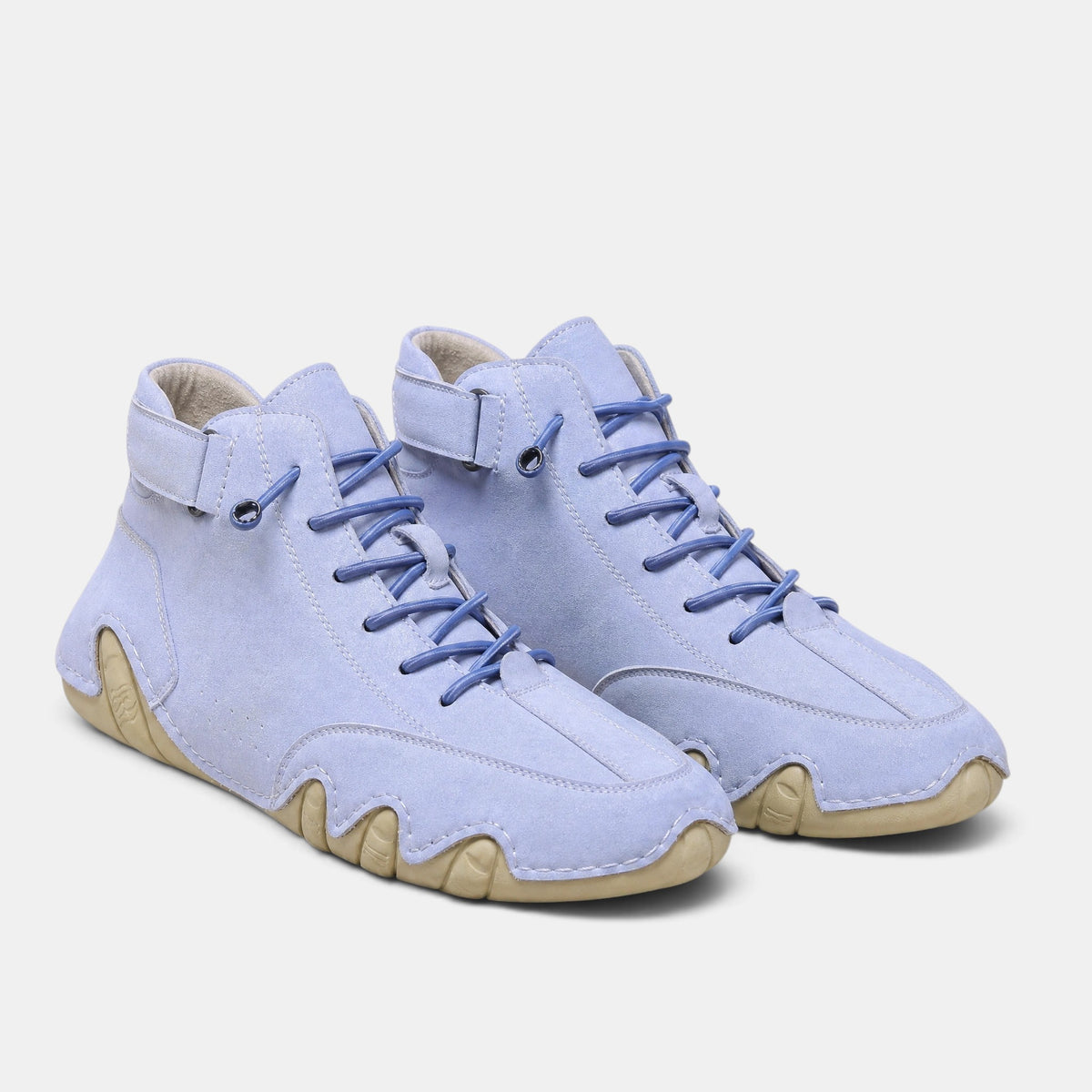 Bottines montantes pour homme à lacets et bout rond