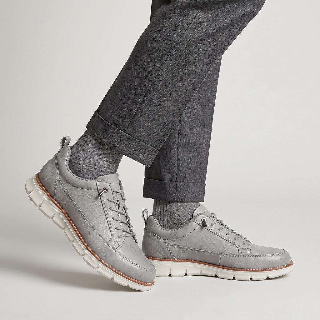 Baskets décontractées à lacets pour homme avec semelle rembourrée