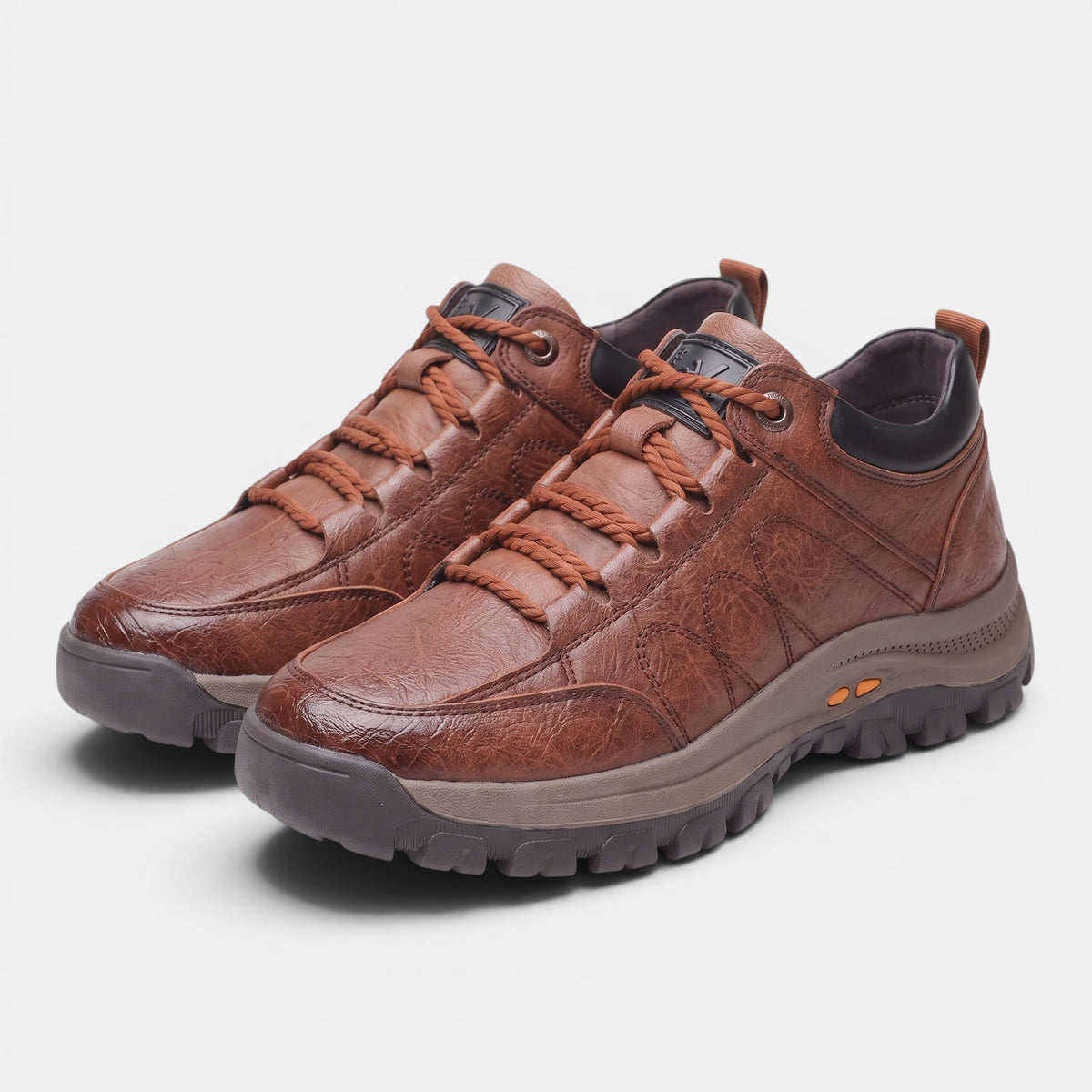 Baskets pour homme à lacets, semelle épaisse et tirette
