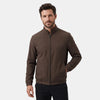 Men's Lightweight Jacket with Zip Front and Stand Collar
