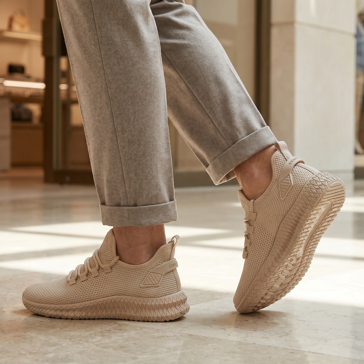 Baskets légères en maille pour homme pour un usage quotidien