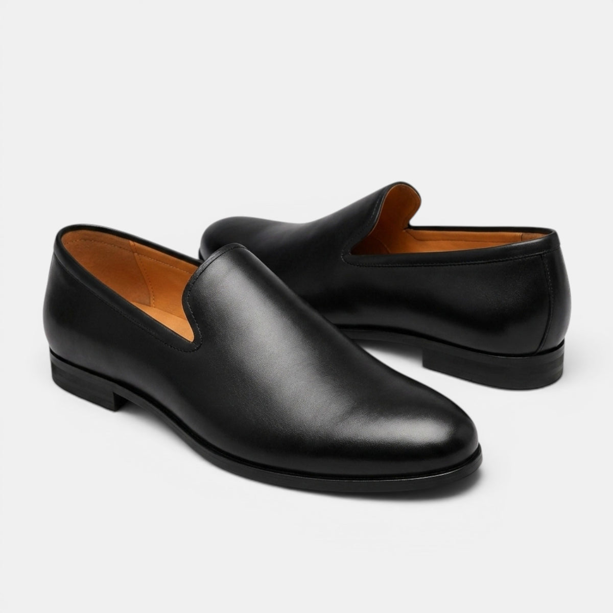 Mocassins pour hommes à enfiler avec bout rond
