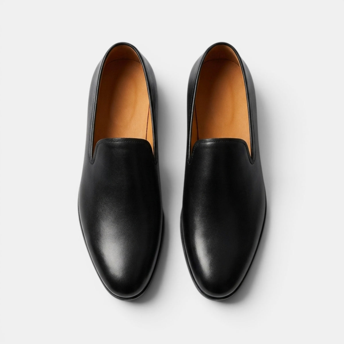 Mocassins pour hommes à enfiler avec bout rond