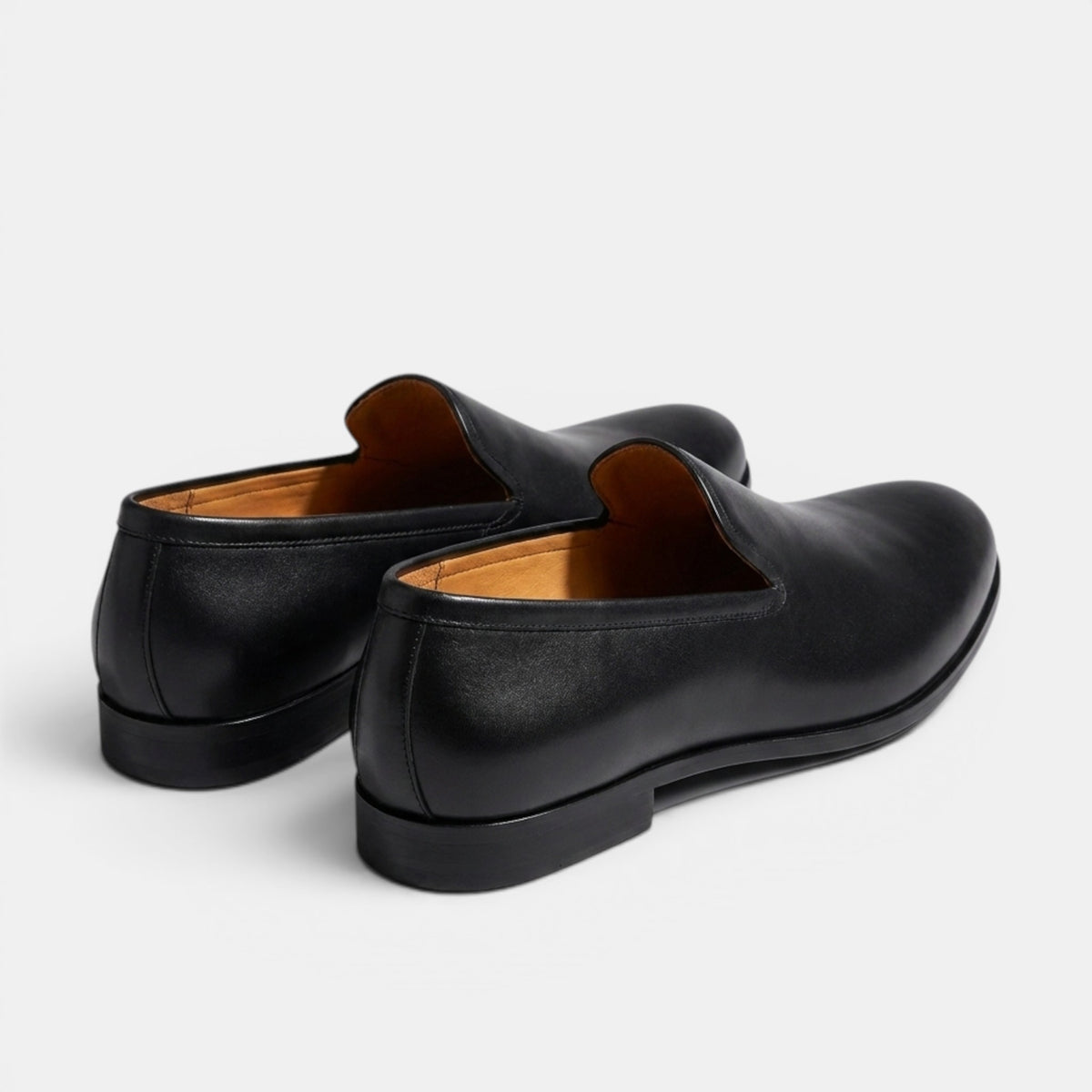 Mocassins pour hommes à enfiler avec bout rond