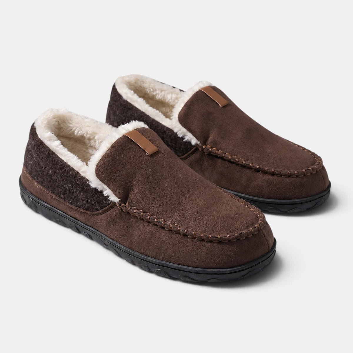 Mocassins pour homme avec design à enfiler et détails cousus