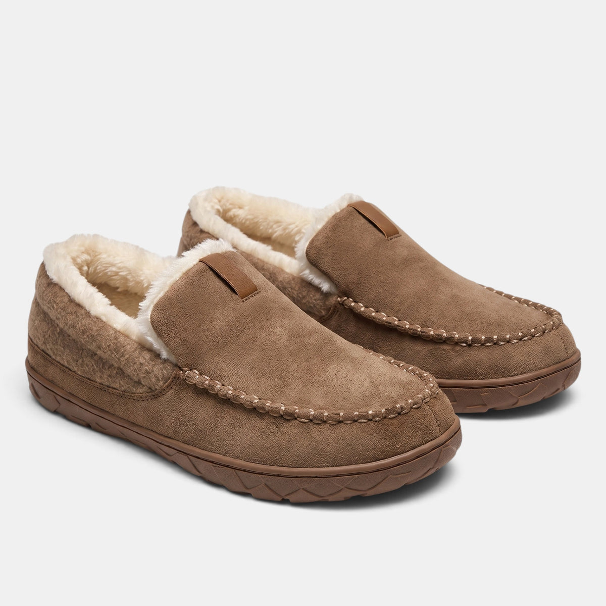 Mocassins pour homme avec design à enfiler et détails cousus