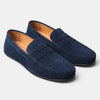 Men's Penny Loafers with Slip On Design and Apron Toe