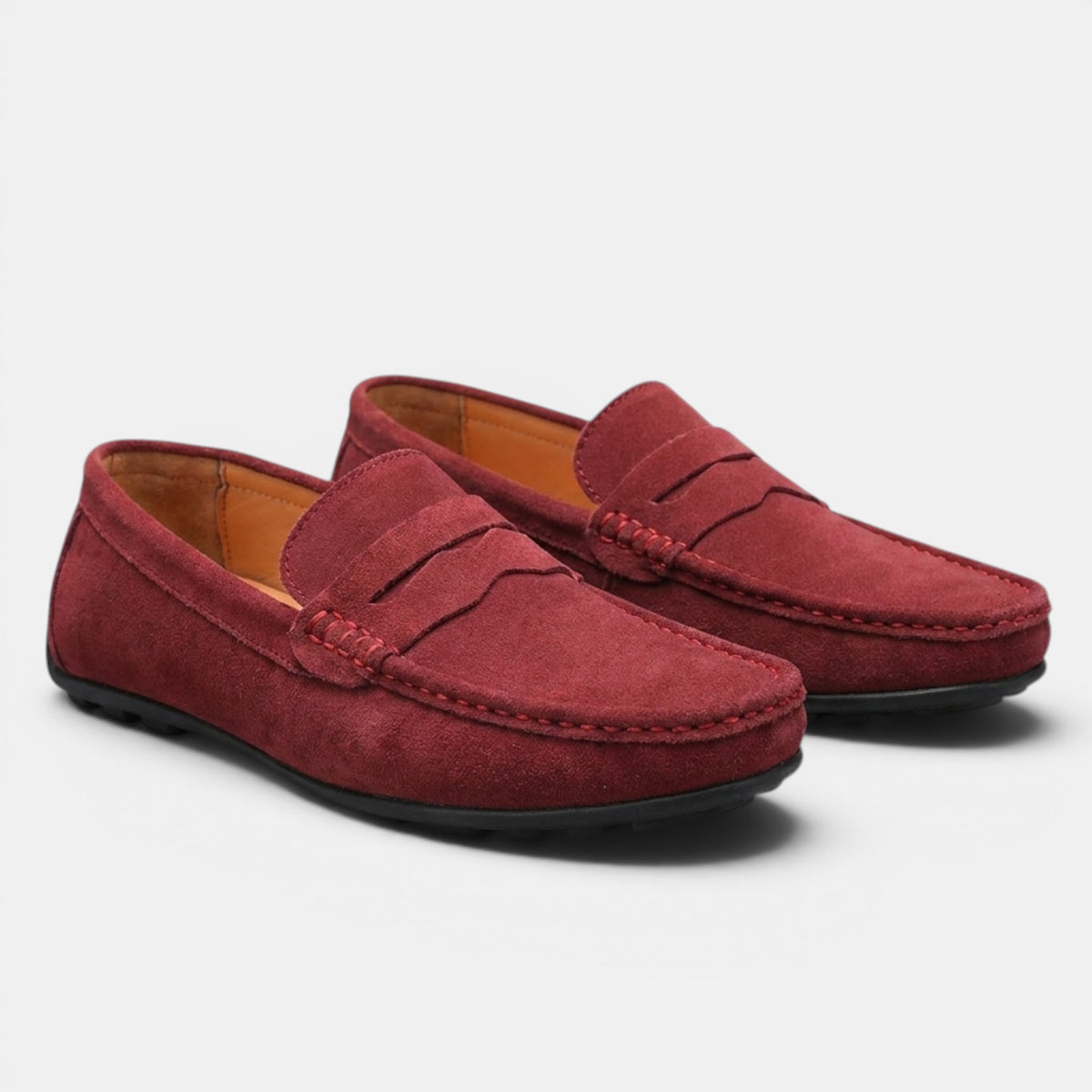 Mocassins penny pour homme à enfiler avec bout en tablier