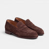 Men's Penny Loafers with Slip On Design and Apron Toe