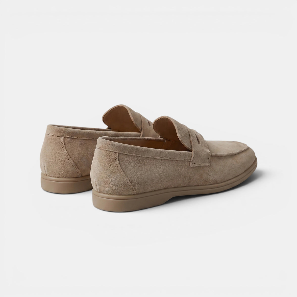 Mocassins penny pour homme à enfiler avec bout en tablier