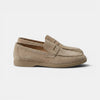 Men's Penny Loafers with Slip On Design and Apron Toe