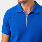 Men's Polo and Shorts Co-Ord Set with Zip Neck