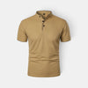Polo pour homme avec col montant et patte de boutonnage