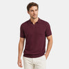 Men's Polo Shirt with Short Sleeves and Open Collar