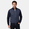 Blouson bomber matelassé pour homme avec fermeture éclair sur le devant et col montant