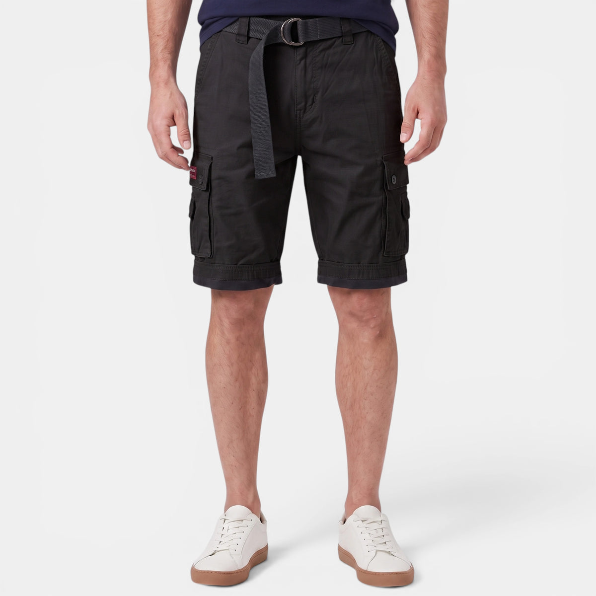 Men's Regular Fit Cargo Shorts with Belt