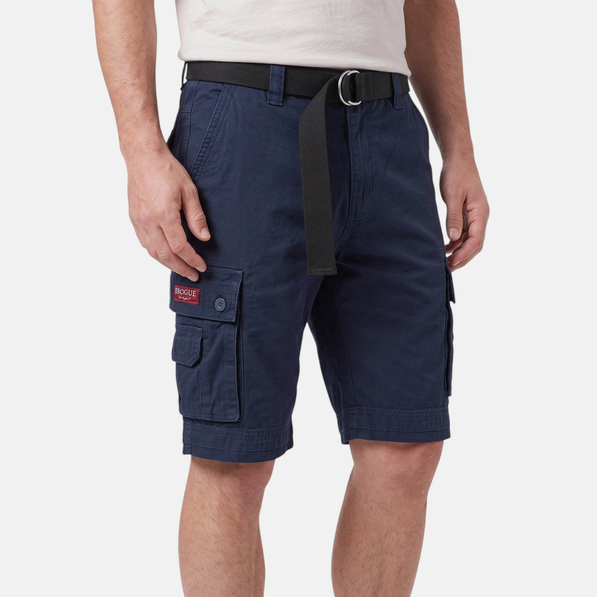 Men's Regular Fit Cargo Shorts with Belt