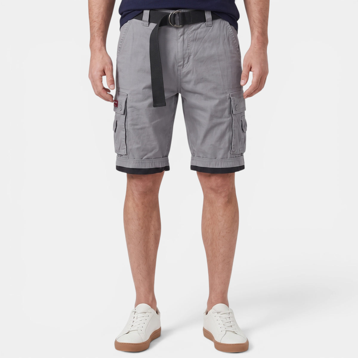 Men's Regular Fit Cargo Shorts with Belt