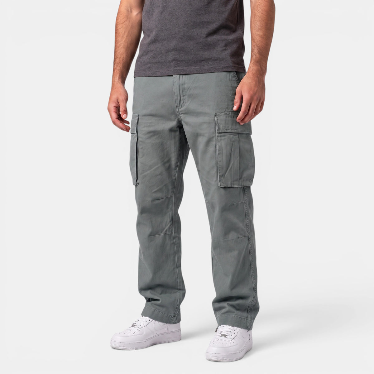 Pantalon cargo pour homme coupe décontractée avec poches utilitaires