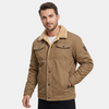 Veste utilitaire doublée sherpa pour homme avec boutonnage devant