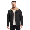 Men's Sherpa Lined Utility Jacket with Button Front