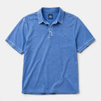 Men's Short Sleeve Polo Shirt with Button Neck