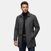 Manteau homme à boutonnage simple, fermeture à boutons sur le devant et col à revers