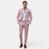Costume deux pièces slim fit pour homme avec blazer à revers cranté et pantalon fuselé