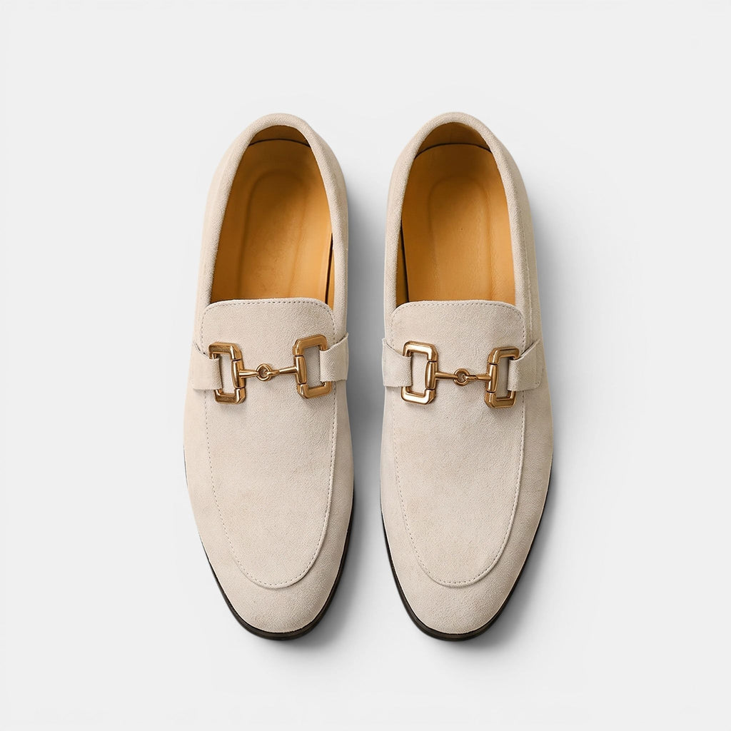 Mocassins pour hommes avec mors, design sans lacets et bout tablier