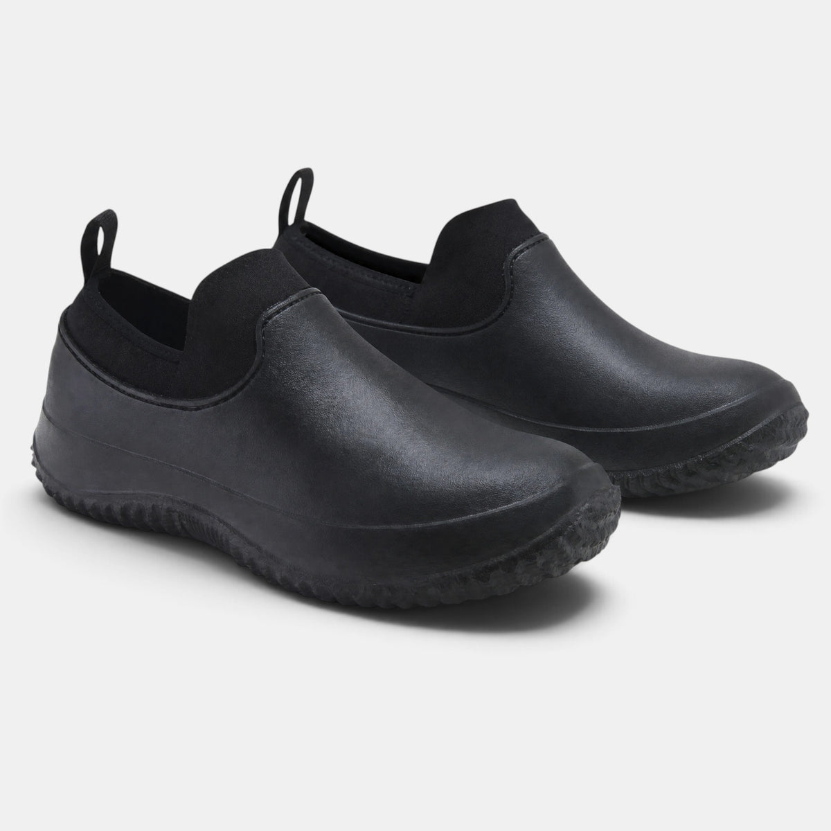 Chaussures de travail pour homme à enfiler, avec semelle épaisse et languette de tirage