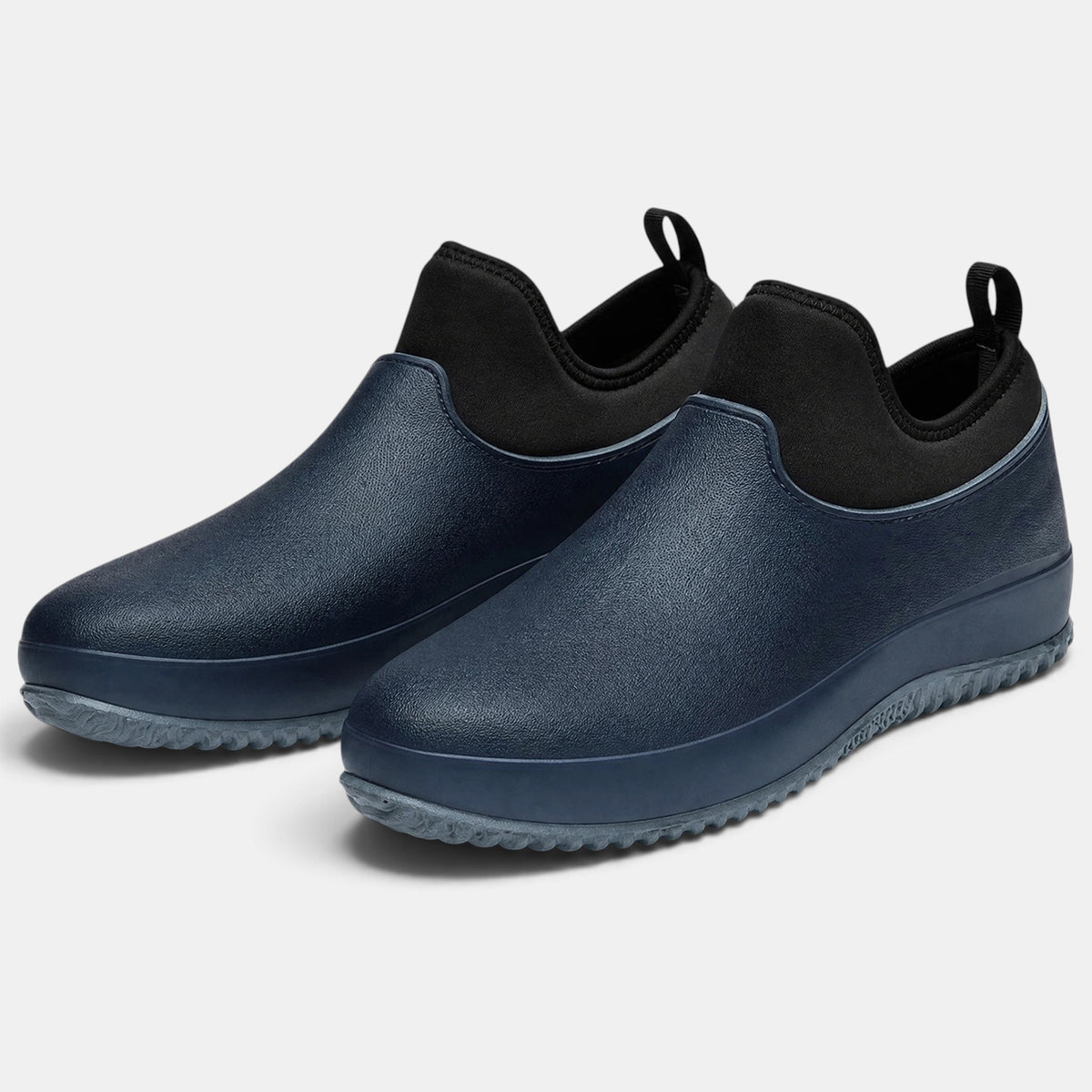 Chaussures de travail pour homme à enfiler, avec semelle épaisse et languette de tirage