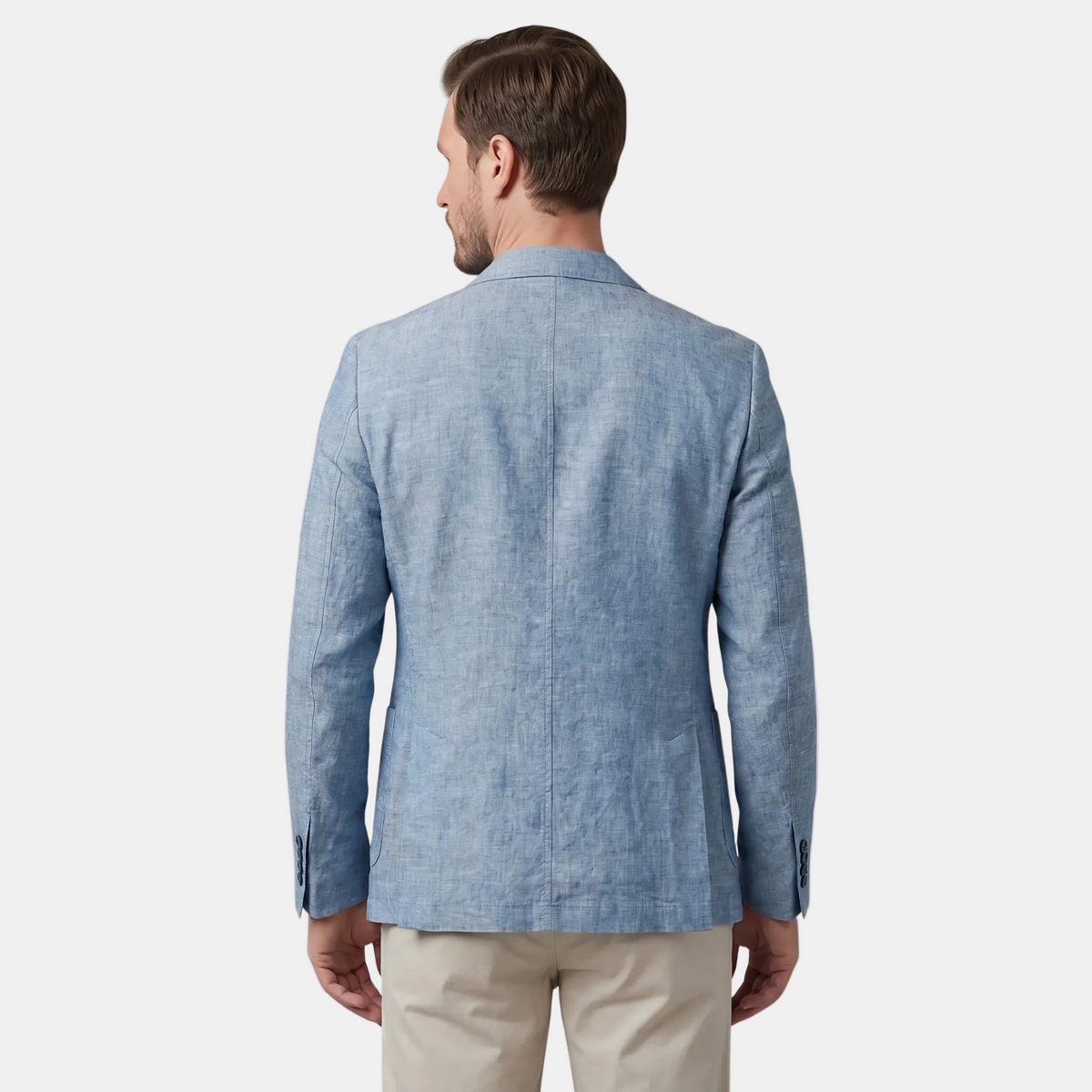 Blazer pour homme à revers crantés et fermeture à deux boutons