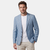 Men's Blazer with Notched Lapel and Two Button Fastening