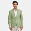 Blazer homme ajusté avec col à revers cranté et fermeture à un bouton