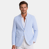 Blazer ajusté pour homme avec revers cranté et fermeture à deux boutons