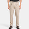 Men's Tailored Trousers with Pleated Front and Button Waist Tab
