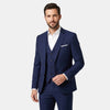 Men's Three Piece Suit with Waistcoat and Slim Fit Trousers