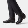 Men's Western Cowboy Boots with Pointed Toe and Block Heel