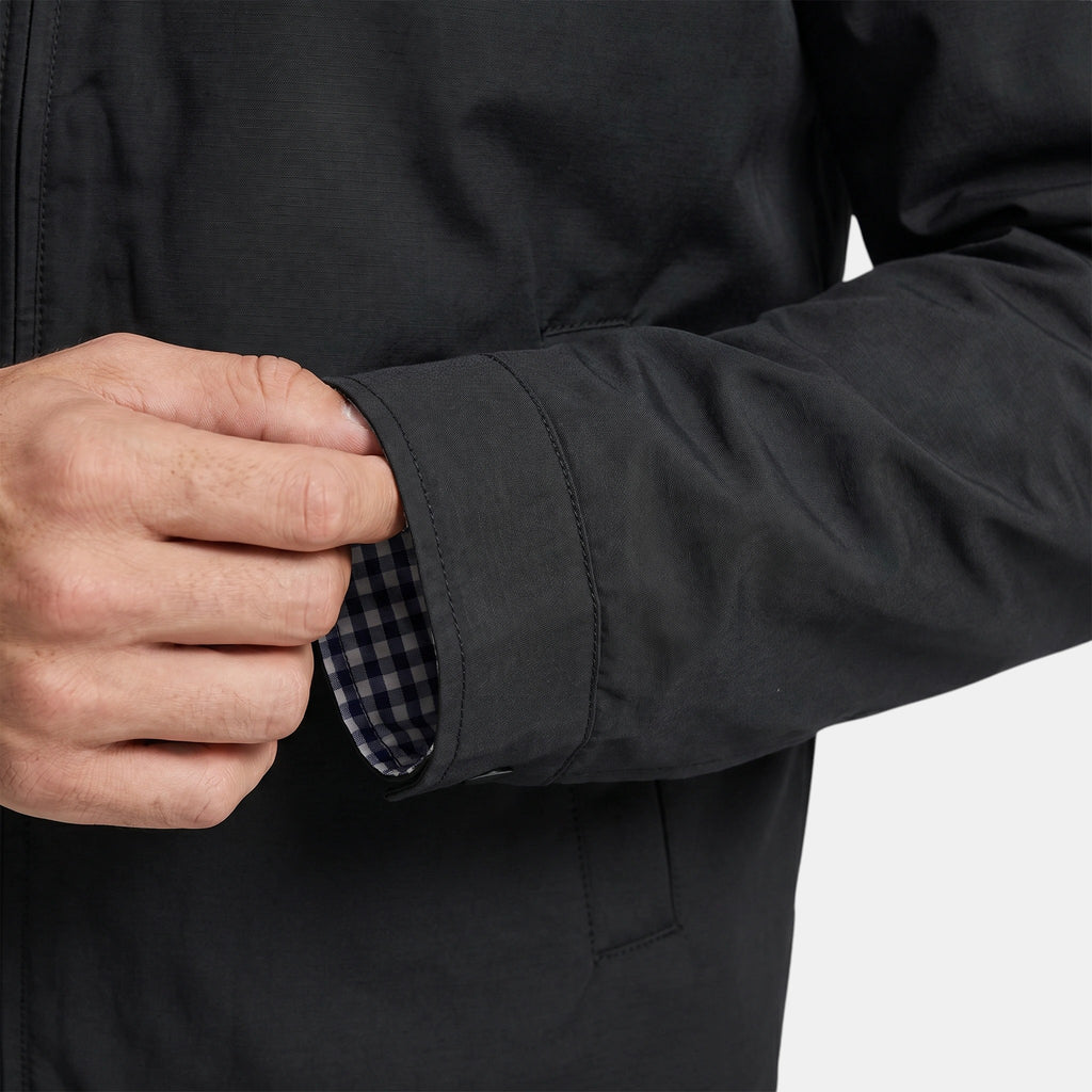Veste zippée pour homme avec col pointu et poches latérales