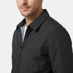 Veste zippée pour homme avec col pointu et poches latérales