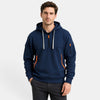 Men's Zip Up Hoodie with Drawstring Hood and Front Pockets