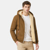 Men's Zip Up Hoodie with Hood and Front Pockets