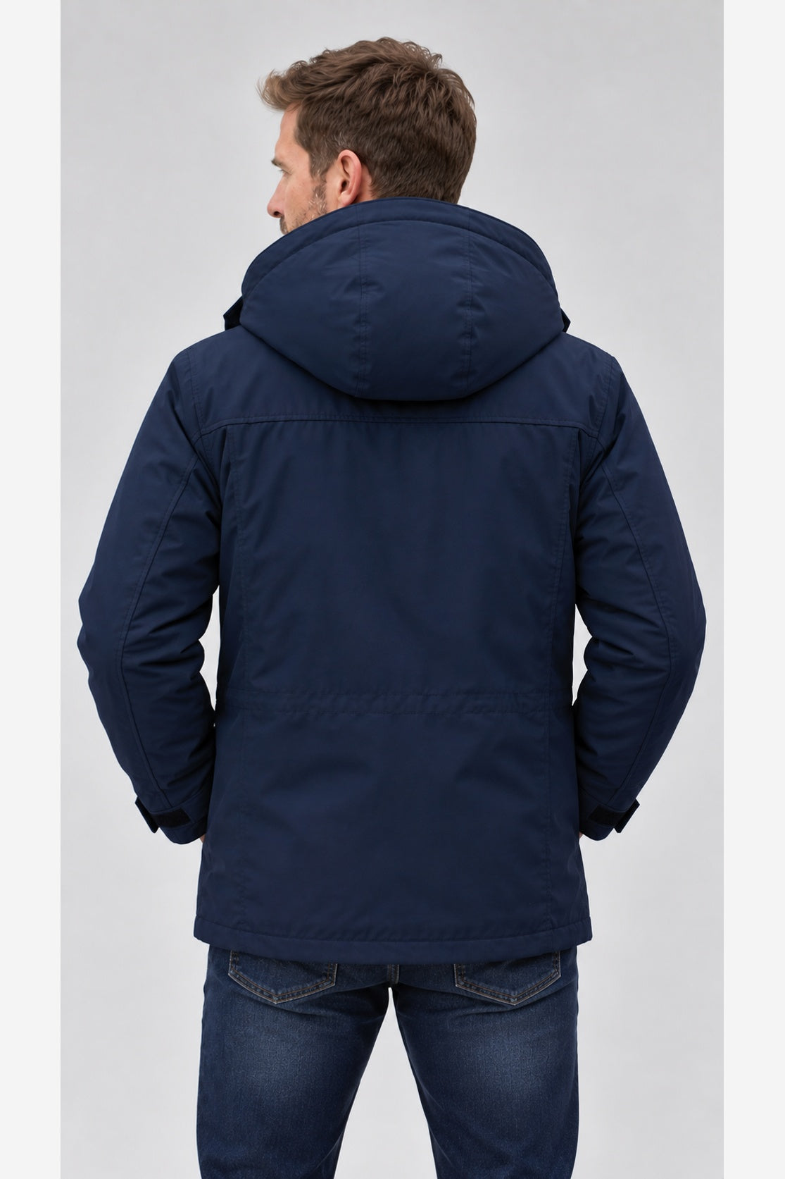 Men's Winter Parka Jacket – Hooded Fleece Lined Regular Fit