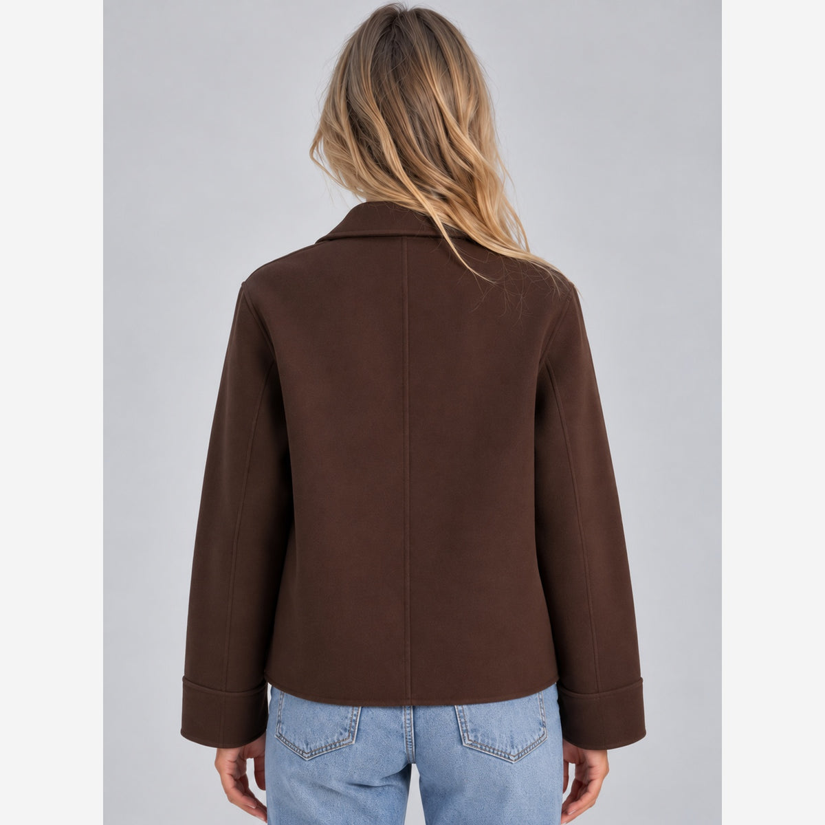 Women's Overshirt Jacket – Relaxed Fit Button Front