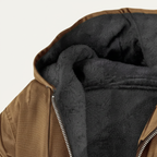 Men's Fleece-Lined Hooded Jacket – Full Zip Relaxed Fit