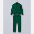 Men's Waffle Knit Tracksuit – Slim Fit Zip Jacket & Joggers