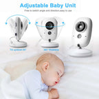 3.5-Inch Video Baby Monitor – Night Vision Two-Way Audio & Temperature Sensor